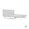 Armen Living Aldo King Size Brown Oak Wood Platform Bed Frame with Black Metal Legs LCAOBDBRKG - alternate 2